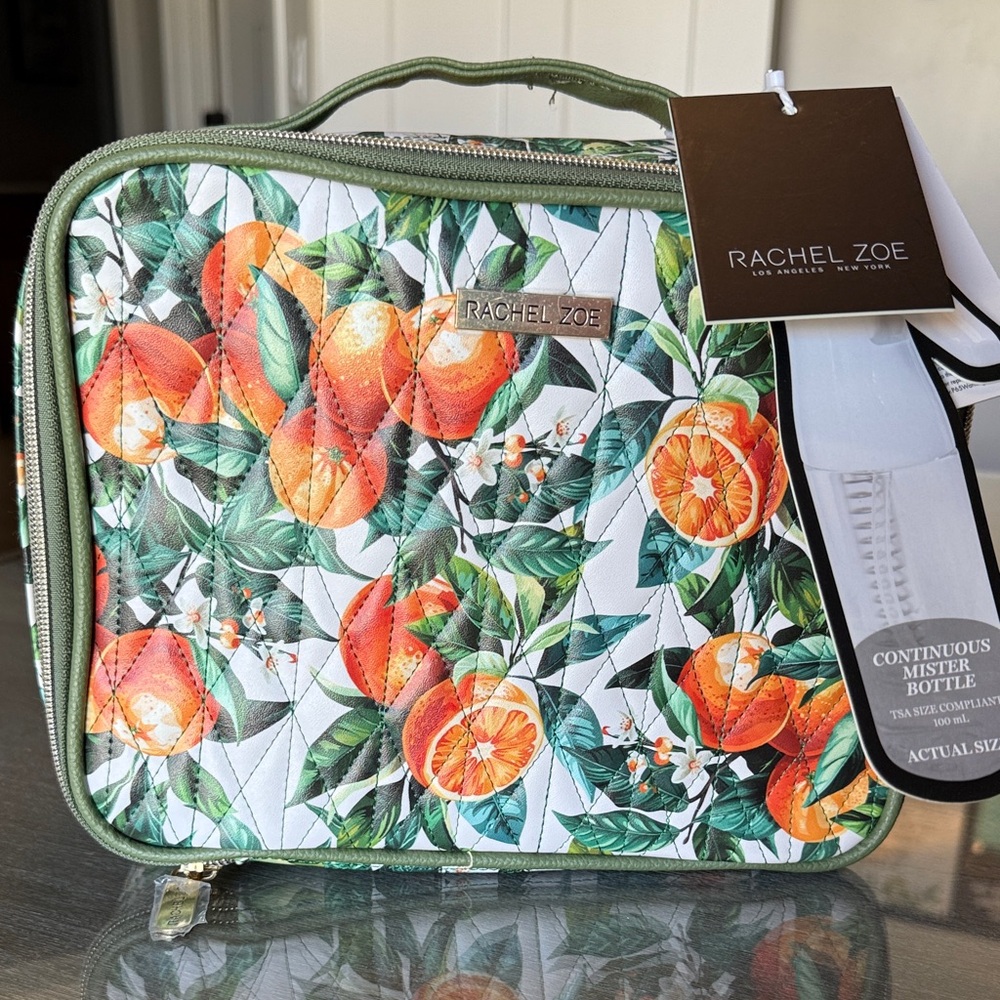 Rachel Zoe Travel Toiletry Bag NWT 3 in 1 plus Mister